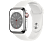 APPLE Watch Series 8 (GPS + Cellular) 41 mm - Smartwatch (Regular 130 - 200 mm, Fluorelastomer, Silver Stainless Steel/White)