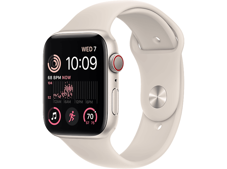 APPLE Watch SE Cellular 2022 44 mm Star/Aluminium/Star kopen? MediaMarkt