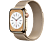 APPLE Watch Series 8 (GPS + Cellular) 41 mm - Smartwatch (Regular 130 - 200 mm, Edelstahlgeflecht, Gold Stainless Steel/Gold Milanese)
