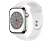 APPLE Watch Series 8 (GPS + Cellular) 45 mm - Montre intelligente (Regular 140 - 220 mm, Fluoroélastomère, Silver Stainless Steel/White)