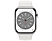 APPLE Watch Series 8 (GPS + Cellular) 45 mm - Montre intelligente (Regular 140 - 220 mm, Fluoroélastomère, Silver Stainless Steel/White)