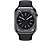 APPLE Watch Series 8 (GPS + Cellular) 45 mm - Montre intelligente (Regular 140 - 220 mm, Fluoroélastomère, Graphite Stainless Steel/Midnight)