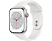 APPLE Watch Series 8 (GPS + Cellular) 45 mm - Montre intelligente (Regular 140 - 220 mm, Fluoroélastomère, Silver Aluminum/White)
