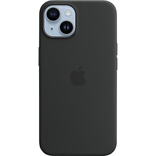 APPLE Silikon Case mit MagSafe Backcover, für Apple iPhone 14, Mitternacht