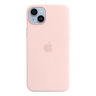 APPLE Silikon Case mit MagSafe Backcover, für Apple iPhone 14 Plus, Kalkrosa