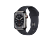 APPLE Watch S8 GPS + Cellular 41 mm Boîtier Acier inoxydable Graphite, Bracelet Sport Minuit Regular (MNJJ3NF/A)