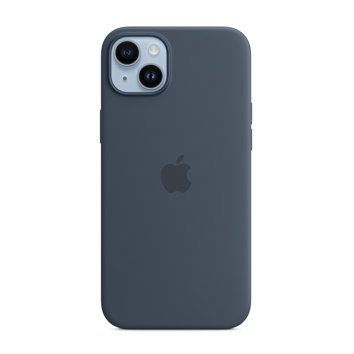 Apple Custodia MagSafe in silicone per iPhone 14 Plus - Blu tempesta