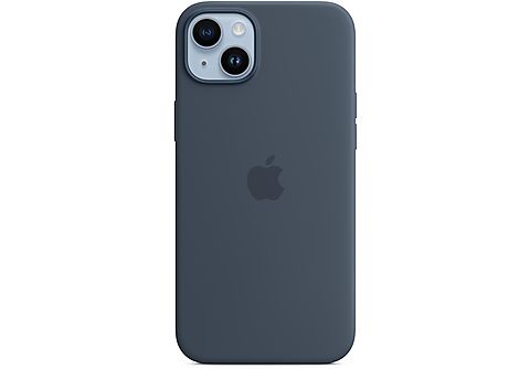 APPLE Custodia MagSafe in silicone per iPhone 14 Plus - Blu tempesta