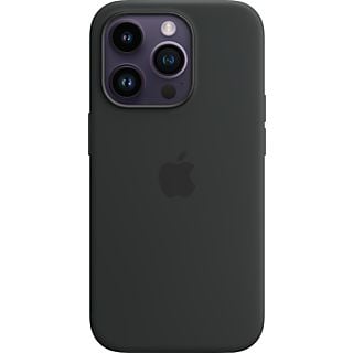 APPLE Silikon Case mit MagSafe Backcover, für Apple iPhone 14 Pro, Mitternacht