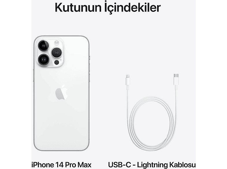 APPLE iPhone 14 Pro 1TB Akıllı Telefon Silver MQ2N3TU/A Fiyat