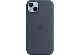 APPLE iPhone 14 Plus MagSafe rögzítésű szilikon tok, viharkék (MPT53ZM/A)