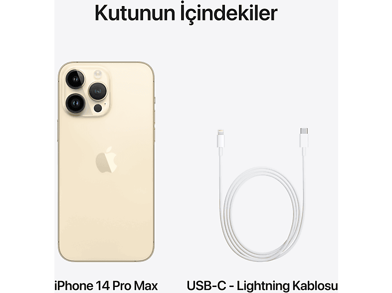 APPLE iPhone 14 Pro 256GB Akıllı Telefon Gold MQ183TU/A Fiyat