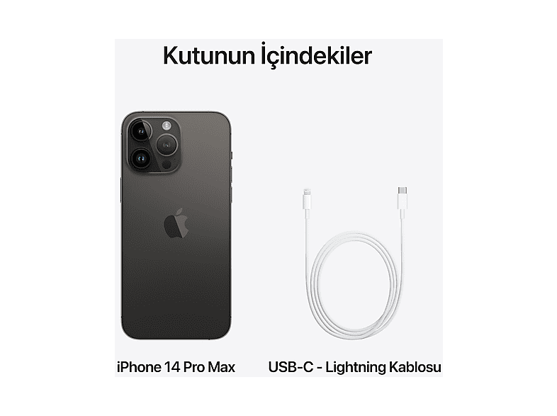 APPLE iPhone 14 Pro 512GB Akıllı Telefon Space Black MQ1M3TU/A