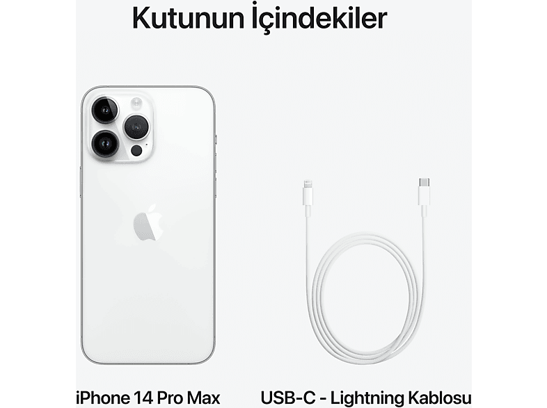 APPLE iPhone 14 Pro 512GB Akıllı Telefon Silver MQ1W3TU/A Fiyat