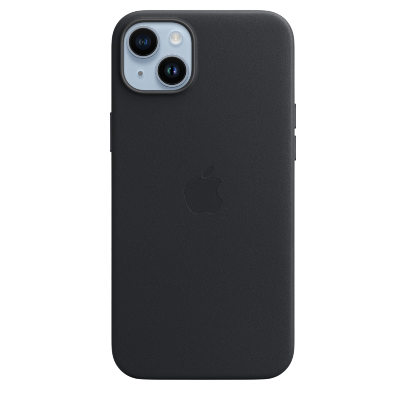 Apple iPhone 14 Plus Leather Case Midnight
