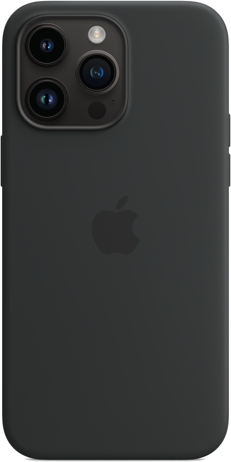 Fekete iPhone tok kamerákkal és Apple logóval.