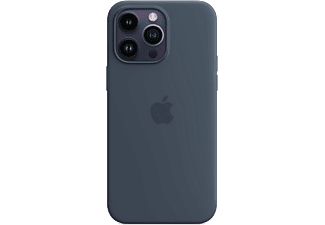 APPLE iPhone 14 Pro Max MagSafe rögzítésű szilikon tok, viharkék (MPTQ3ZM/A)