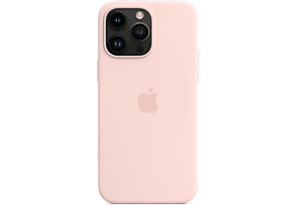 APPLE iPhone 14 Pro Max MagSafe rögzítésű szilikon tok, krétarózsaszín (MPTT3ZM/A)
