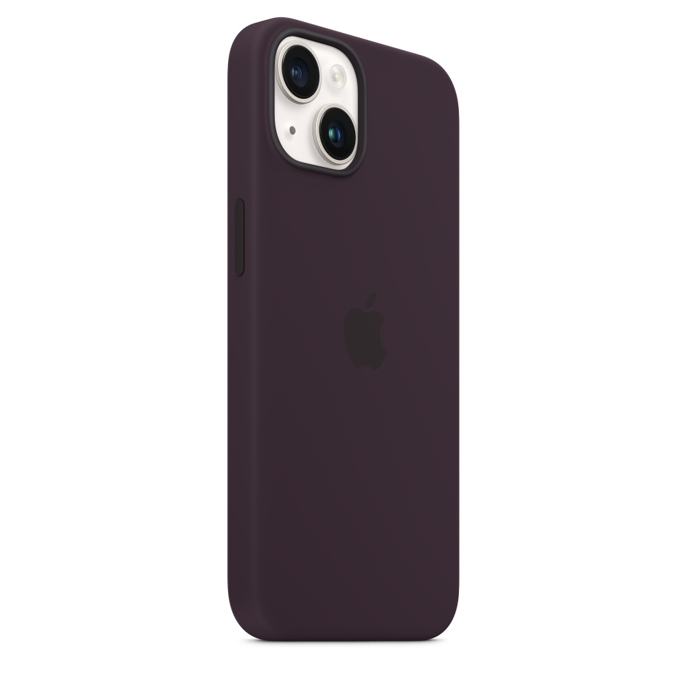 APPLE Silikon Case mit MagSafe Backcover, für Apple iPhone 14, Holunder