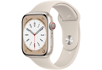 APPLE Watch Series 8 LTE 45mm Aluminiumboett i Stjärnglans - Sportband i Stjärnglans