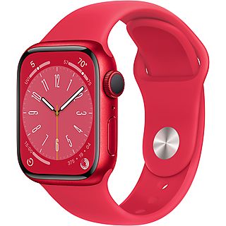 APPLE Watch Series 8 GPS 41mm Aluminiumgehäuse, Sportarmband, (PRODUCT)RED