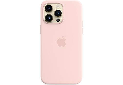 APPLE Silikon Case mit MagSafe Backcover, für Apple iPhone 14 Pro Max, Kalkrosa
