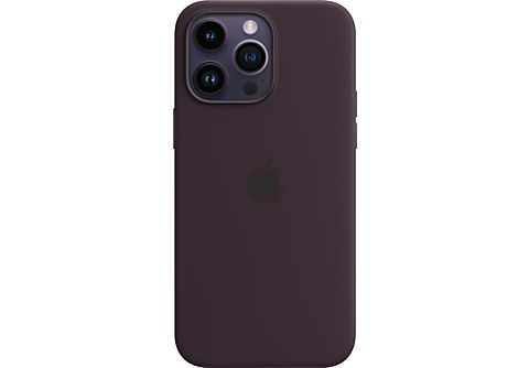 APPLE Silikon Case mit MagSafe Backcover, für Apple iPhone 14 Pro Max, Holunder