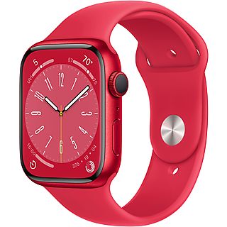 APPLE Watch Series 8 GPS 45mm Aluminiumgehäuse, Sportarmband, (PRODUCT)RED