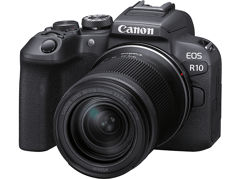 CANON EOS R10 Kit + RF-S 18-150mm IS STM Systemkamera mit Objektiv 18 - 150 mm, 7,5 cm Display Touchscreen, WLAN