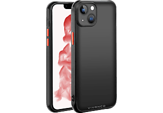 VIVANCO Frosted, Backcover, Apple, iPhone 14 Plus, Transparent/Schwarz