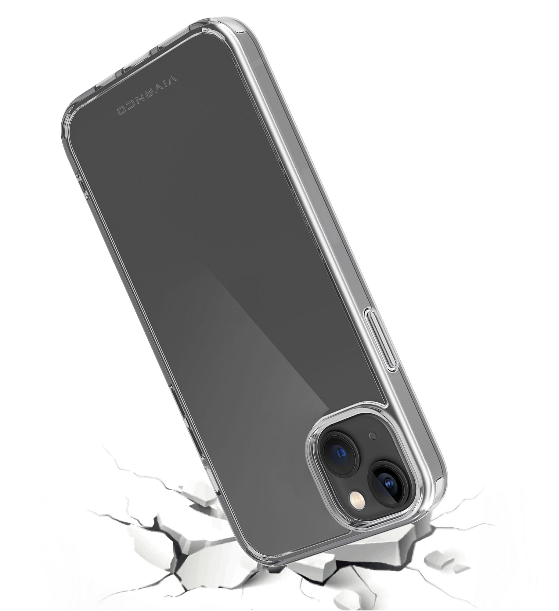 Plus, iPhone Anti VIVANCO Apple, and Safe Steady, Transparent Backcover, Shock, 14