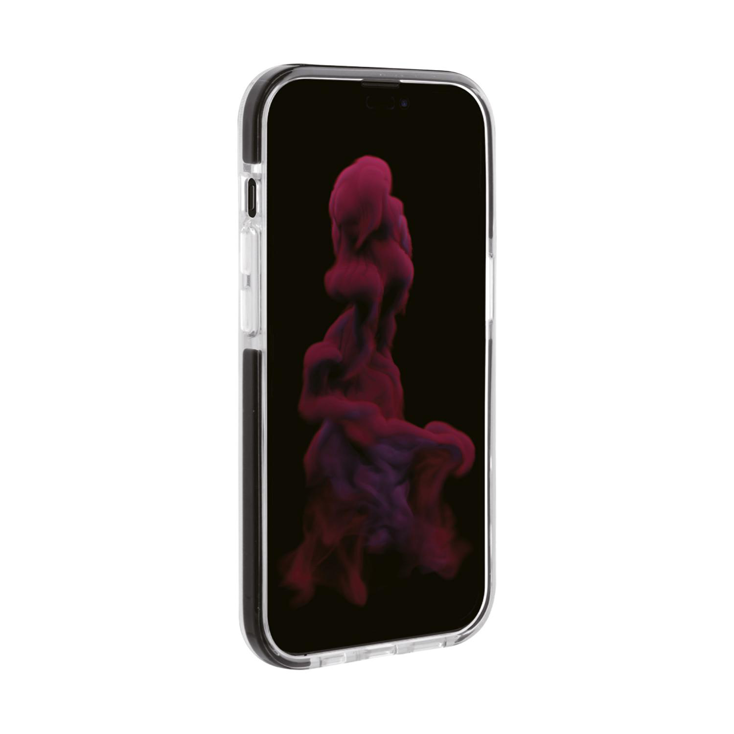 VIVANCO Rock Solid, Anti Shock, Backcover, 14 Pro, Apple, Transparent/Schwarz iPhone