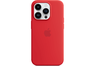 APPLE iPhone 14 Pro MagSafe rögzítésű szilikon tok, piros, (PRODUCD) RED (MPTG3ZM/A)