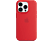 APPLE iPhone 14 Pro MagSafe rögzítésű szilikon tok, piros, (PRODUCD) RED (MPTG3ZM/A)