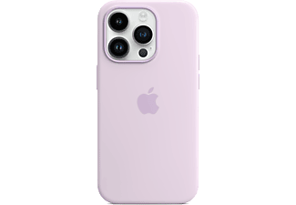 APPLE iPhone 14 Pro MagSafe rögzítésű szilikon tok, orgonalila (MPTJ3ZM/A)