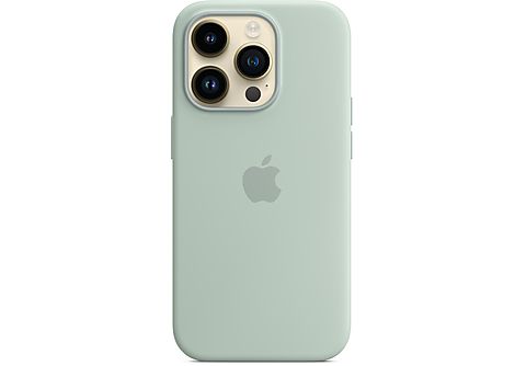 APPLE Silikon Case mit MagSafe Backcover, für Apple iPhone 14 Pro, Agavengrün