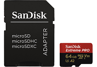 SANDISK Micro SD Extreme Pro kártya 64 GB, 200MB/s C10, V30, UHS-I, U3, A2 (214503)