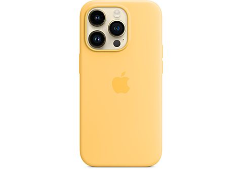 APPLE Silikon Case mit MagSafe Backcover, für Apple iPhone 14 Pro, Sonnenlicht