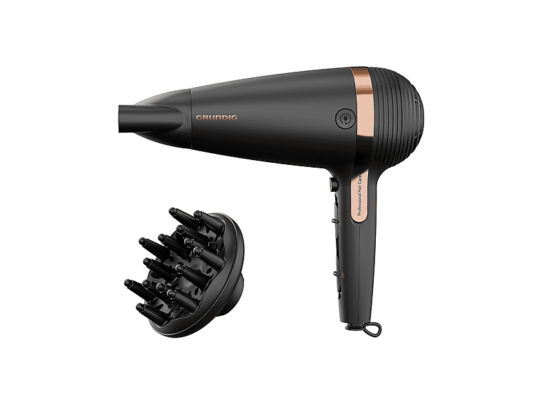 GRUNDIG HD 7081 Haartrockner Schwarz/Rosegold (2100 Watt)