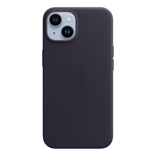APPLE Leder Case mit MagSafe Backcover, für Apple iPhone 14 Plus, Tinte