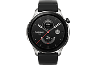 AMAZFIT GTR 4 Smartwatch Aluminiumlegierung Fluorkautschuk, Nylon, Kunstleder, 20 mm, 150-215 mm, Superspeed Black