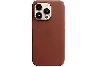 APPLE Leder Case mit MagSafe für iPhone 14 Pro, Umbra
