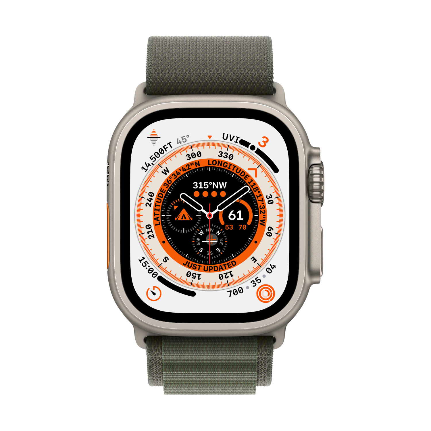 APPLE 49 mm Green Alpine Large
