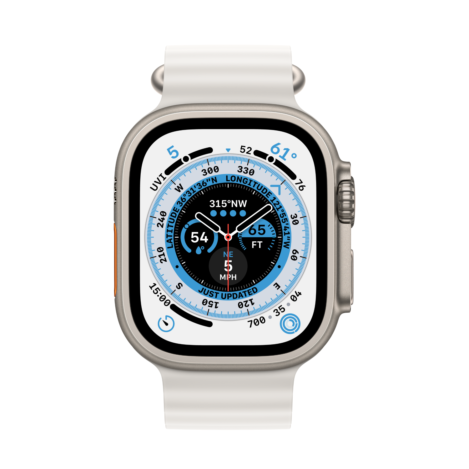 APPLE 49 mm White Ocean Band