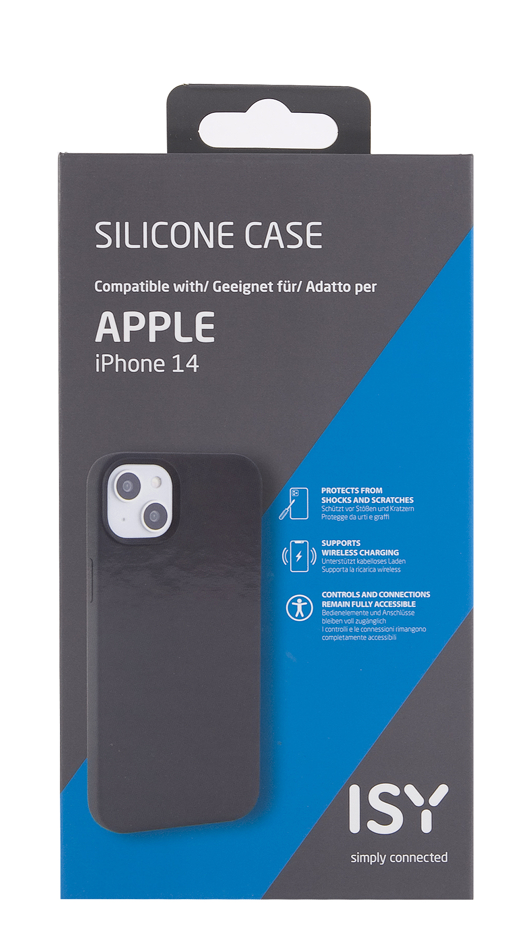 ISY ISC-2323, 14, Schwarz iPhone Backcover, Apple