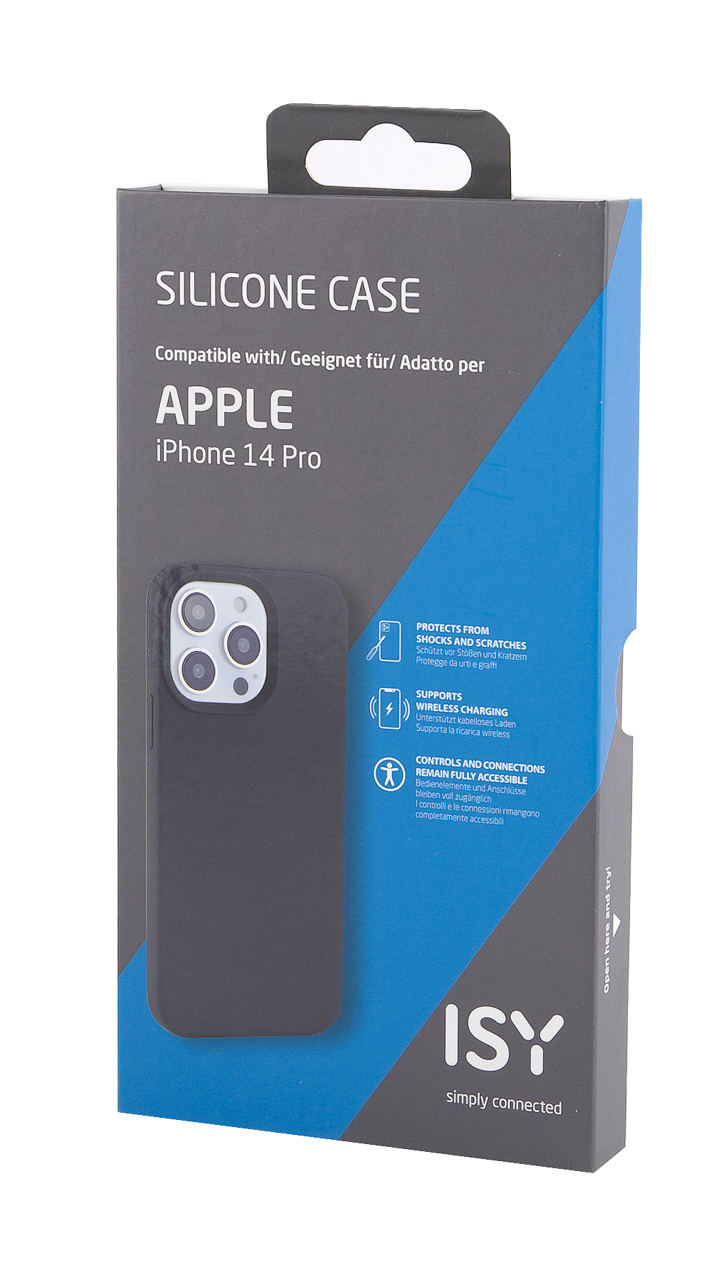 ISY ISC-2315, Backcover, Pro, iPhone Grau Apple, 14