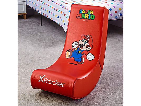 X-ROCKER Super Mario: Video Rocker - Joy Edition: Mario - Sedia da gaming (Rosso)