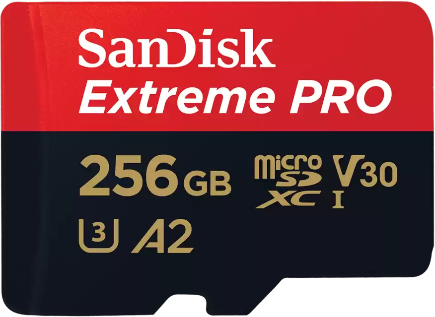 SANDISK MicroSD Extreme Pro kártya 256 GB, 200MB/s C10, V30, UHS-I, U3, A2 (214505)