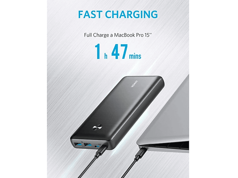 ANKER PowerCore III Elite 25600 mah 87W USB-C PD Taşınabilir Şarj Cihazı Gri_4