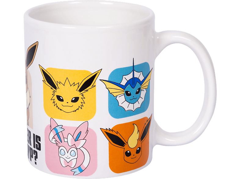 JOOJEE Pokémon: Evoli - Welcher ist dein Typ? Tasse (Mehrfarbig)